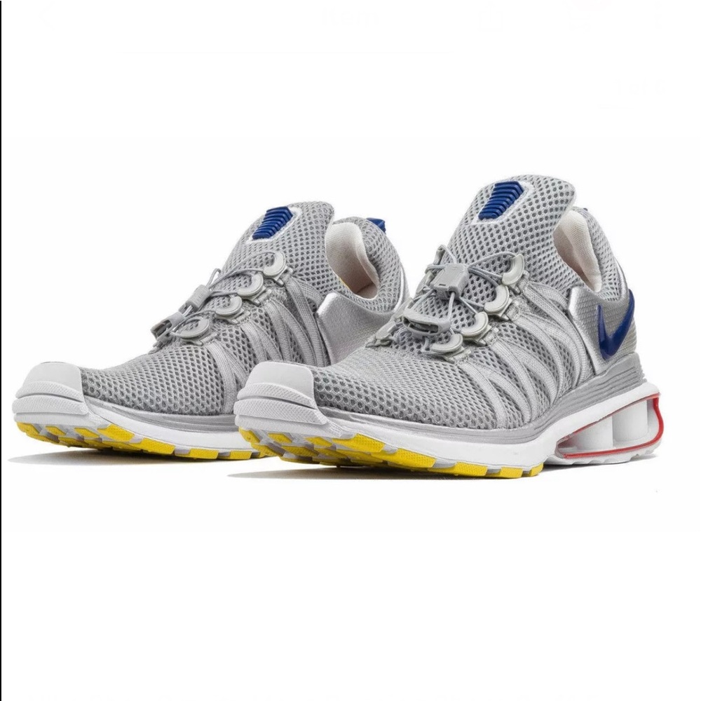 Nike Shox Gravity Sneakers Mens Running Training Shoes Metallic Silver Gray Grey - Picture 15 of 16